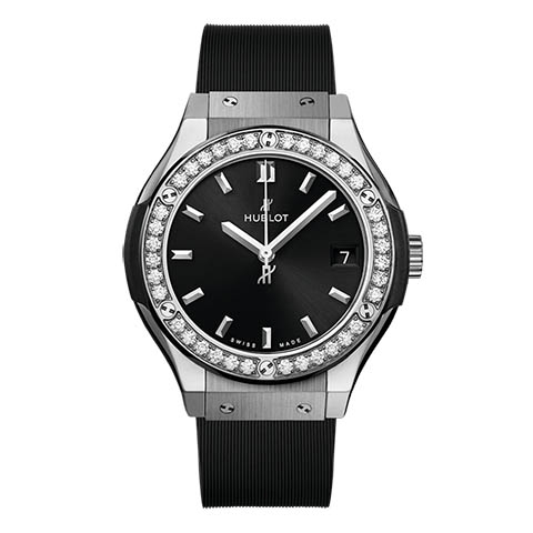 ウブロ　HUBLOT クラシック・フュージョン チタニウム ダイヤモンド 581.NX.1470.RX.1104
