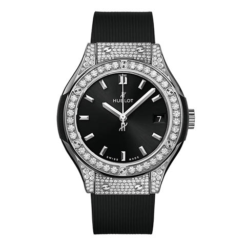 ウブロ　HUBLOT クラシック・フュージョン チタニウム パヴェ 581.NX.1470.RX.1704
