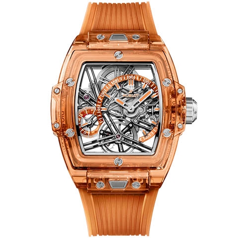 ウブロ　HUBLOT スピリット オブ ビッグ・バン トゥールビヨン 5デイズ パワーリザーブ オレンジサファイア  645.JO.0120.RT