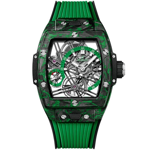 ウブロ　HUBLOT スピリット オブ ビッグ・バン トゥールビヨン 5デイズ パワーリザーブ カーボン グリーン  645.QG.5217.RX