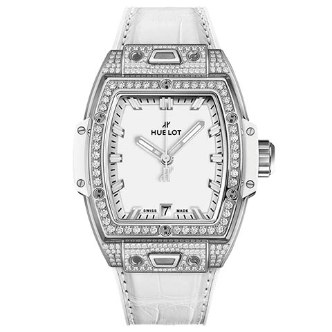 ウブロ　HUBLOT スピリット オブ ビッグ・バン チタニウム ホワイト パヴェ 662.NE.2010.LR.1604
