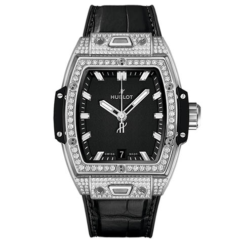 ウブロ　HUBLOT スピリット オブ ビッグ・バン チタニウム パヴェ 662.NX.1170.LR.1604