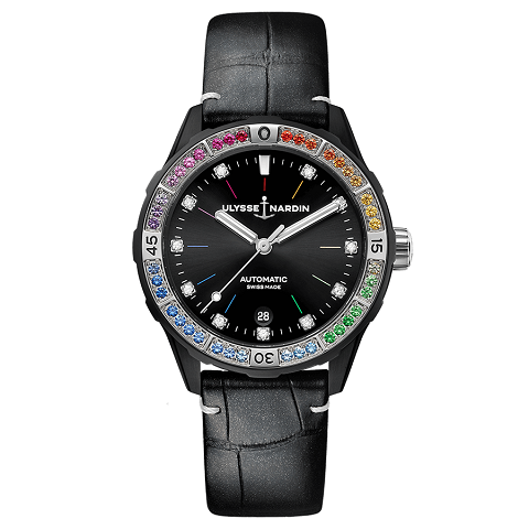 ユリス・ナルダン　ULYSSE NARDIN レディ ダイバー レインボー 39mm 8163-182B1LE-2A-RAIN/1A