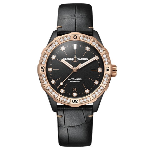 ユリス・ナルダン　ULYSSE NARDIN レディ ダイバー 39mm  8165-182B/BLACK