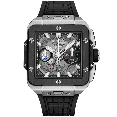 ウブロ　HUBLOT スクエア・バン ウニコ チタニウム セラミック 821.NM.0170.RX