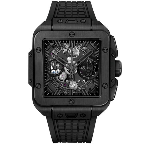 ウブロ　HUBLOT スクエア・バン ウニコ オールブラック  821.CX.0140.RX