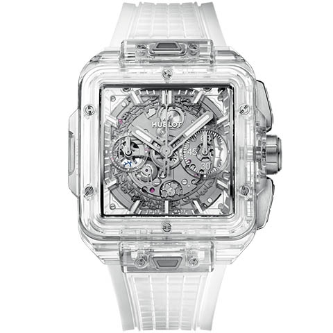 ウブロ　HUBLOT スクエア・バン ウニコ サファイア 821.JX.0120.RT