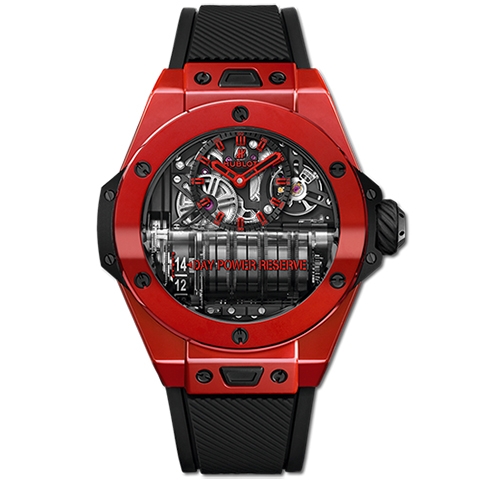 ウブロ　HUBLOT ビッグ・バン MP-11 14デイ パワーリザーブ レッドセラミック 911.CF.0113.RX