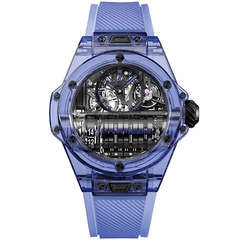 ウブロ　HUBLOT ビッグ・バン MP-11 14デイ パワーリザーブ ブルーサファイア 911.JL.0119.RX