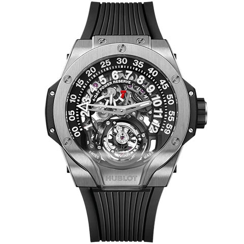 ウブロ　HUBLOT MP-13 トゥールビヨン バイ-アクシス レトログラード チタニウム 913.NX.1170.RX