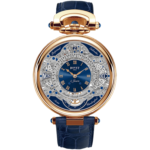ボヴェ　BOVET アマデオフルリエ 43 ヴィルトゥオーソ 7 ゴールド ブルー ACQPR007