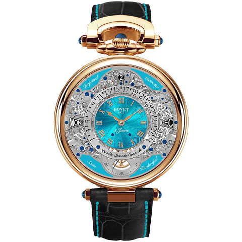 ボヴェ　BOVET アマデオフルリエ 43 ヴィルトゥオーソ 7 ゴールド ターコイズ ギョーシェ ACQPR021