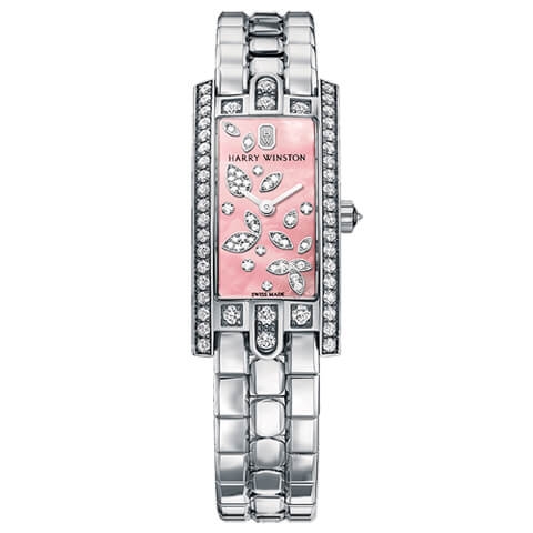 ハリー・ウィンストン　HARRY WINSTON HWアヴェニューC ミニ リリー・クラスター ピンク AVCQHM16WW056