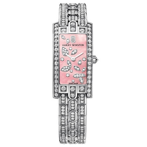 ハリー・ウィンストン　HARRY WINSTON HWアヴェニューC ミニ リリー・クラスター ピンク AVCQHM16WW057