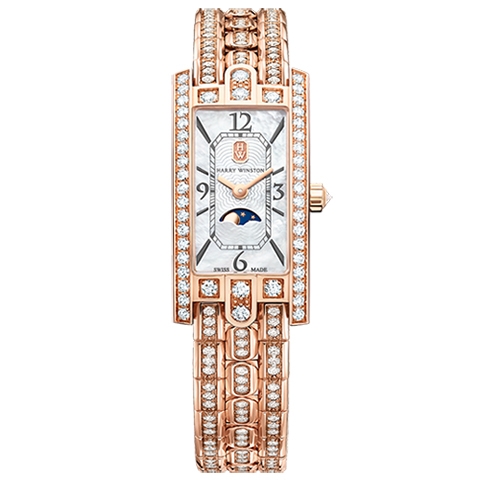 ハリー・ウィンストン　HARRY WINSTON HW アヴェニューC ミニ・ムーンフェイズ AVCQMP16RR003
