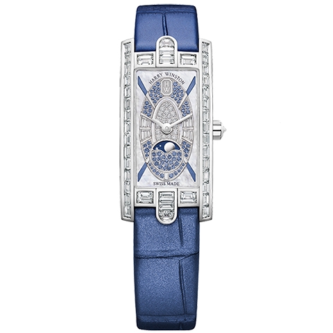 ハリー・ウィンストン　HARRY WINSTON HW アヴェニュー Cミニ・ムーンフェイズ 20th アニバーサリー AVCQMP16WW005