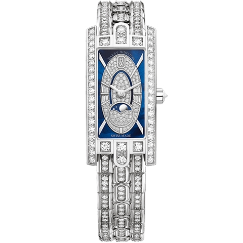 ハリー・ウィンストン　HARRY WINSTON HW アヴェニューC ミニ ・ムーンフェイズ AVCQMP16WW009