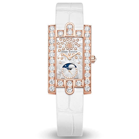 ハリー・ウィンストン　HARRY WINSTON HW アヴェニュー・クラシック ムーンフェイズ AVEQMP21RR004