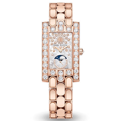 ハリー・ウィンストン　HARRY WINSTON HW アヴェニュー・クラシック ムーンフェイズ AVEQMP21RR005