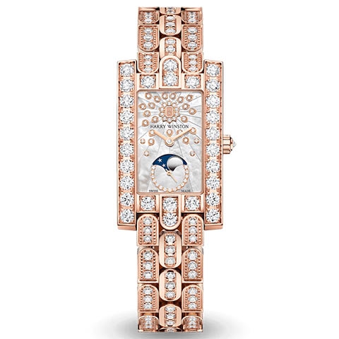 ハリー・ウィンストン　HARRY WINSTON HW アヴェニュー・クラシック ムーンフェイズ AVEQMP21RR006
