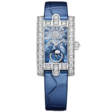 ハリー・ウィンストン　HARRY WINSTON HW アヴェニュー・クラシック ムーンフェイズ AVEQMP21WW001