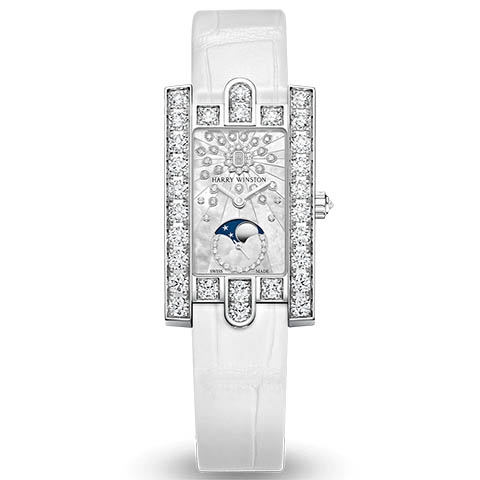 ハリー・ウィンストン　HARRY WINSTON HW アヴェニュー・クラシック ムーンフェイズ AVEQMP21WW008