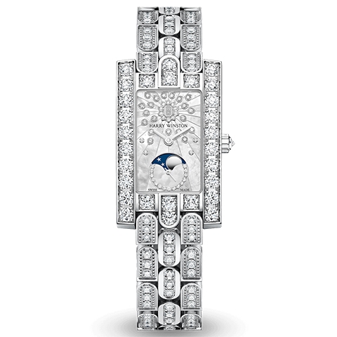 ハリー・ウィンストン　HARRY WINSTON HW アヴェニュー・クラシック ムーンフェイズ AVEQMP21WW010