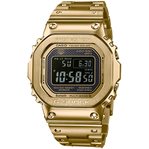 ジーショック　CASIO G-SHOCK フルメタル タフソーラー 電波時計 ワールドタイム Bluetooth搭載 GMW-B5000GD-9JF