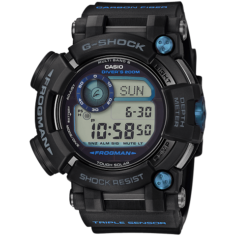 ジーショック　CASIO G-SHOCK マスターオブG フロッグマン 200M防水 Bluetooth搭載 GWF-D1000B-1JF