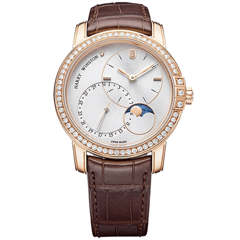 ハリー・ウィンストン　HARRY WINSTON HW ミッドナイト・デイト ムーンフェイズ オートマティック 42mm MIDAMP42RR004/