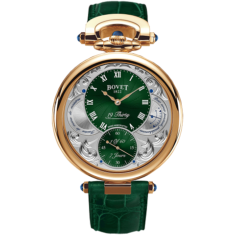 ボヴェ　BOVET フルリエ ナインティーンサーティ ゴールド グリーン ギョーシェ フルリザン NTR0068