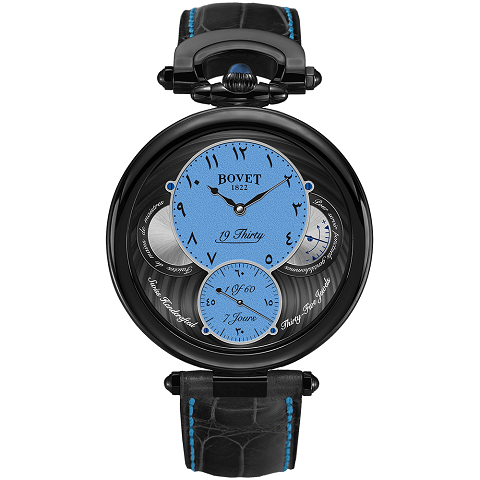 ボヴェ　BOVET フルリエ ナインティーンサーティ スティール ブルー スーパールミノバ NTS0042