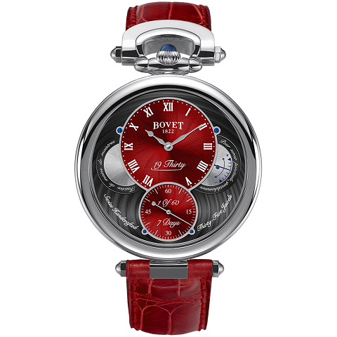 ボヴェ　BOVET フルリエ ナインティーンサーティ スティール レッド ギョーシェ NTS0046