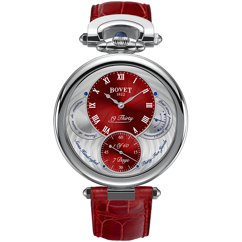 ボヴェ　BOVET フルリエ ナインティーンサーティ スティール レッド ギョーシェ NTS0050