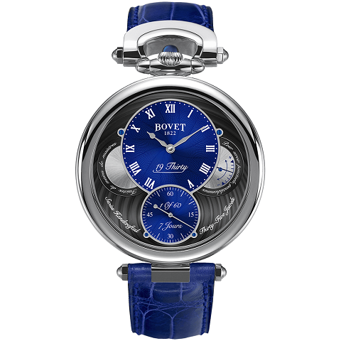 ボヴェ　BOVET フルリエ ナインティーンサーティ スティール ブルー ギョーシェ NTS0058