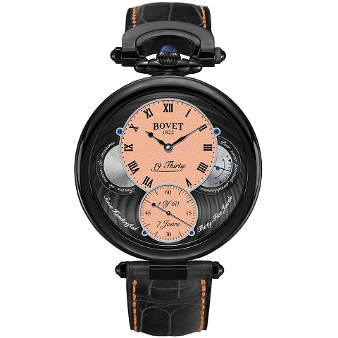 ボヴェ　BOVET フルリエ ナインティーンサーティ スティール サーモンピンク スーパールミノバ NTS0060
