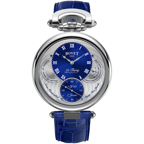 ボヴェ　BOVET フルリエ ナインティーンサーティ スティール ブルー ギョーシェ NTS0062