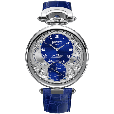 ボヴェ　BOVET フルリエ ナインティーンサーティ スティール ブルー ギョーシェ フルリザン NTS0063