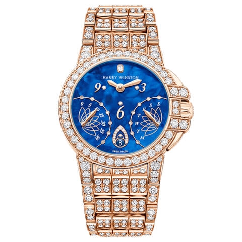 ハリー・ウィンストン　HARRY WINSTON HW オーシャン・バイレトログラード オートマティック 36mm OCEABI36RR035
