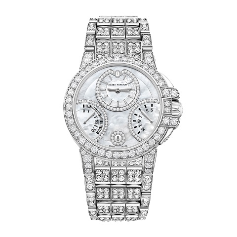 ハリー・ウィンストン　HARRY WINSTON HW オーシャン バイレトログラード オートマティック 36mm OCEABI36WW062