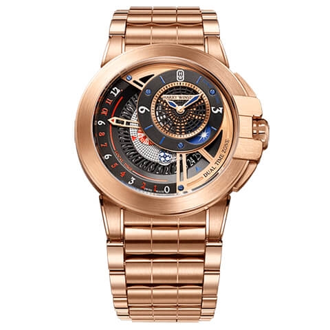 ハリー・ウィンストン　HARRY WINSTON HW オーシャン・デュアルタイム オートマティック 44mm OCEATZ44RR013