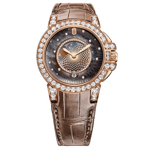 ハリー・ウィンストン　HARRY WINSTON HW オーシャン・ムーンフェイズ 36mm OCEQMP36RR026