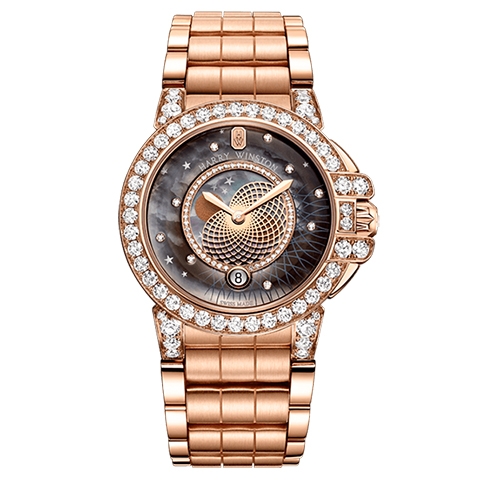 ハリー・ウィンストン　HARRY WINSTON HW オーシャン ムーンフェイズ 36mm OCEQMP36RR027