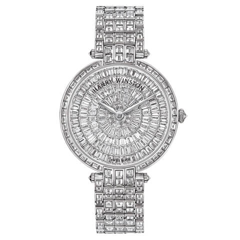 ハリー・ウィンストン　HARRY WINSTON HW プルミエール 36mm バゲットダイヤモンド PRNQHM36WW007