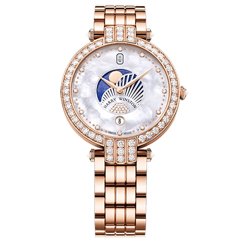 ハリー・ウィンストン　HARRY WINSTON HW プルミエール ムーンフェイズ 36mm PRNQMP36RR003