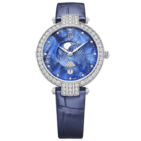 ハリー・ウィンストン　HARRY WINSTON HW プルミエール ムーンフェイズ 36mm PRNQMP36WW002