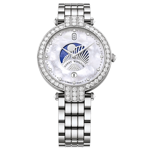 ハリー・ウィンストン　HARRY WINSTON HW プルミエール ムーンフェイズ 36mm PRNQMP36WW003