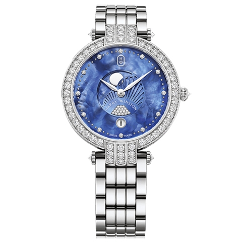 ハリー・ウィンストン　HARRY WINSTON HW プルミエール ムーンフェイズ 36mm PRNQMP36WW005