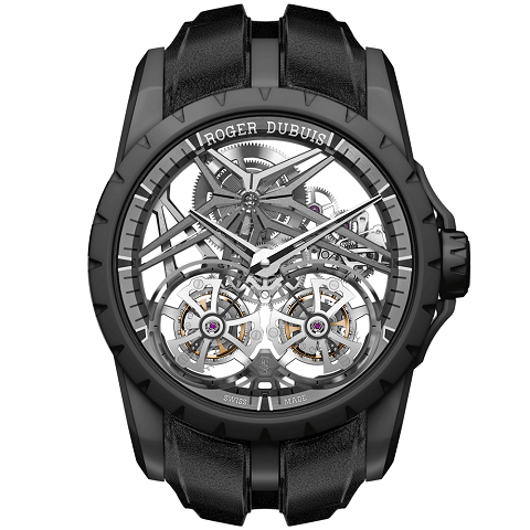 ロジェ・デュブイ　ROGER DUBUIS エクスカリバー DT ブラックセラミック ダブルフライングトゥールビヨン スケルトン RDDBEX0820