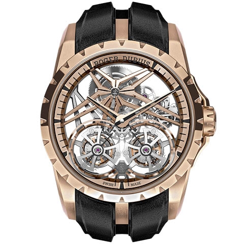 ロジェ・デュブイ　ROGER DUBUIS ロジェ・デュブイ エクスカリバー イーオンゴールド ダブルフライングトゥールビヨン スケルトン RDDBEX0920